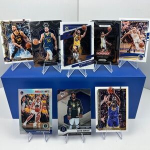 Steph Curry 5 card lot + Kevin Durant, Klay Thompson, Draymond Green bonus cards